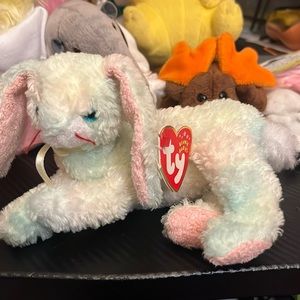 Cottonball bunny beanie baby